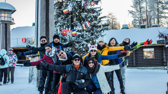 Photoshoot in Santa Claus Village