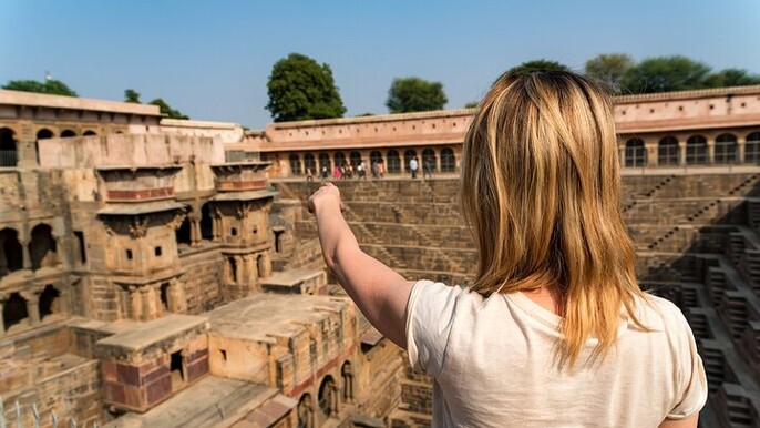 Chand Baori, Bird Sanctuary, Fatehpur Sikri Agra Drop from Jaipur