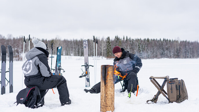 Skiing and Fishing on Ice Adventure