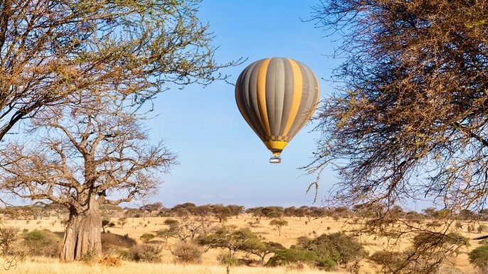 Maasai Mara Hot Air Balloon Safari and Champagne Breakfast