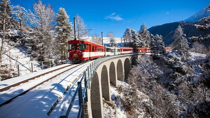 From Basel: Along the Glacier Express Route, Zermatt & Matterhorn
