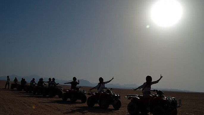 Sunset Safari on ATV Quad with Camel from Marsa Alam