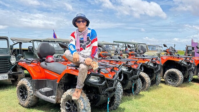 Siem Reap Quad Bike Adventure in Countryside Villages and Sunset