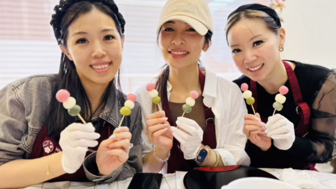 Mochi making with a Japanese Home Visit
