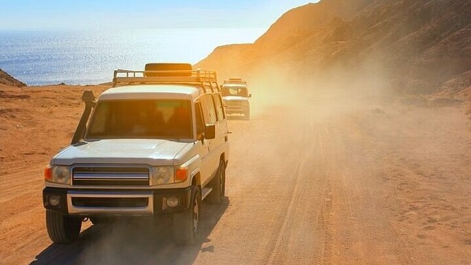 Sunset Jeep Safari Full-Day Tour with Camel Ride from Marsa Alam