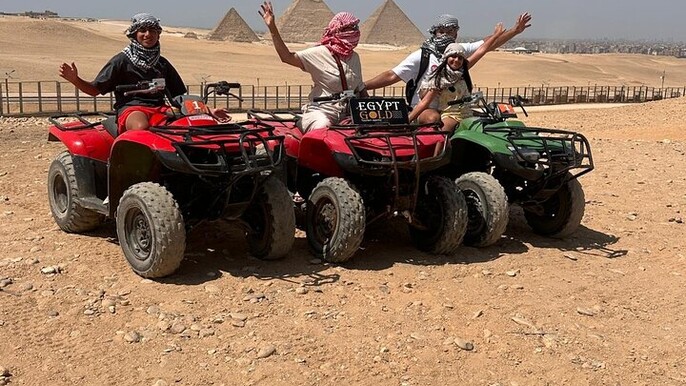 Cheap Day tour to Giza Pyramids Sphinx With ATV Ride and lunch