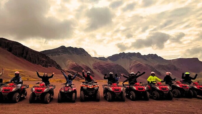 Red Valley and Mountain of Colors Quad Bike Tour from Cusco
