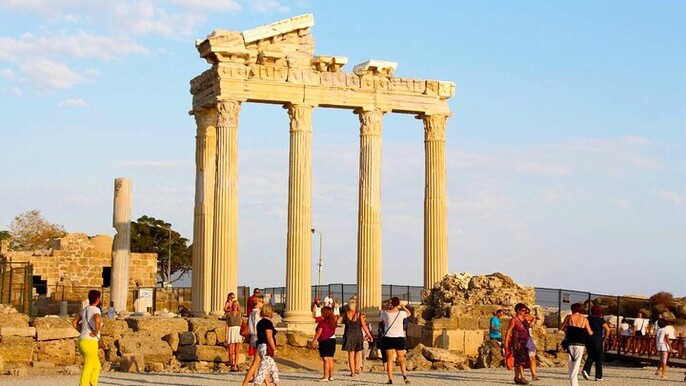 Perge Aspendos Side Ancient City and Manavgat Waterfall Tour