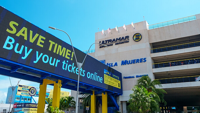 Airport Transfer Cancun Airport to Puerto Juarez (Ferry)