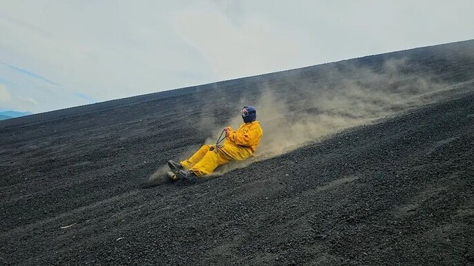 Volcanic Sandboarding Adventure in Volcan Cerro Negro
