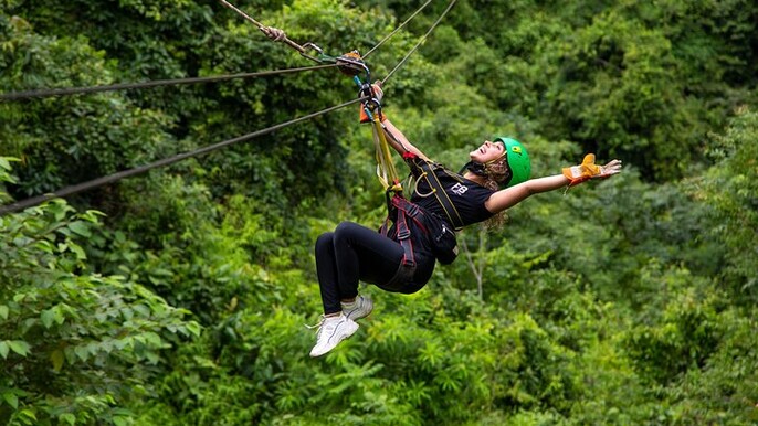 5 in 1 Adventure in Jacó: Ropes, Zipline & Tram – Full Day Pass