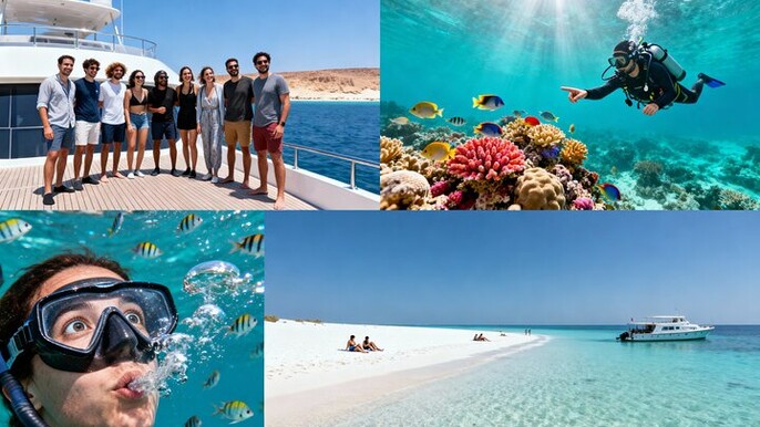 Snorkeling and Diving to Ras Mohamed And White Island by VIP Boat