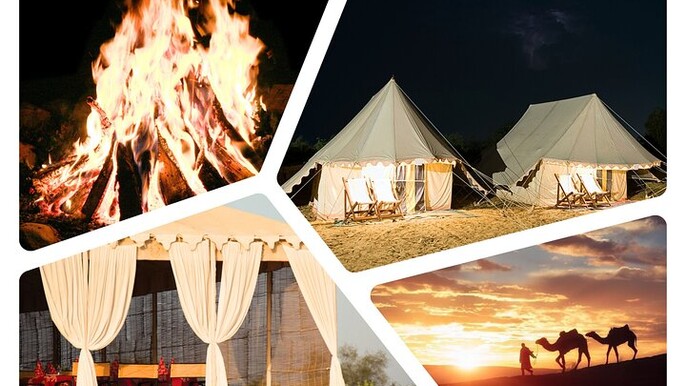 Overnight Desert Safari Adventure:BBQ Dinner & Breakfast Included