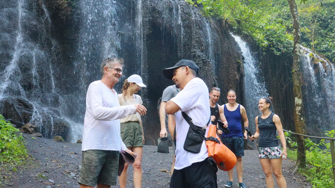 From Probolinggo : Tumpak Sewu Waterall & Borobudur Prambanan Guide tour
