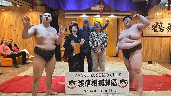 Asakusa Sumo Lunch tour and Private Licensed Guide Walking Tour