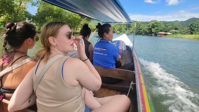 Kanchanaburi Full Day Tour: River Kwai and Erawan Falls