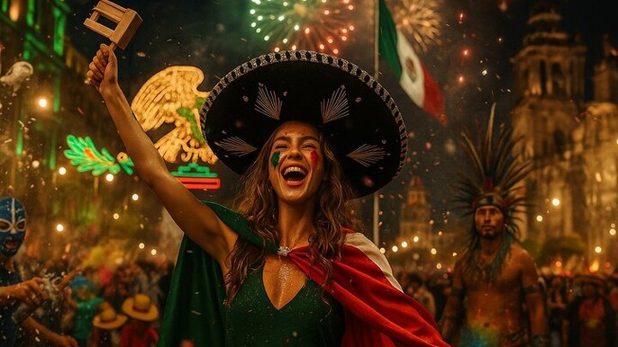 Mexico City Xochimilco Boat Party with El Grito at Zocalo