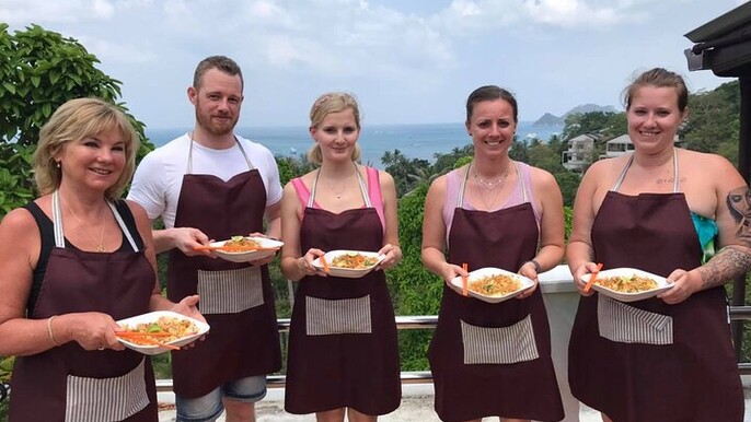 Half Day Thai Cooking Class with Sea View from Koh Tao